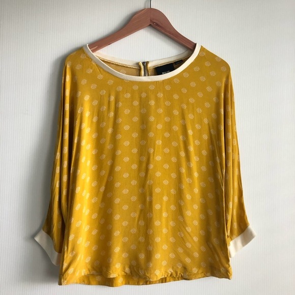 Maeve Yellow Polka Dot Blouse - Picture 9 of 9